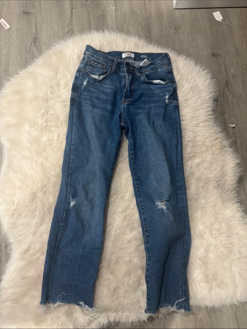 Kenzie Women's Distressed Blue Denim Jeans